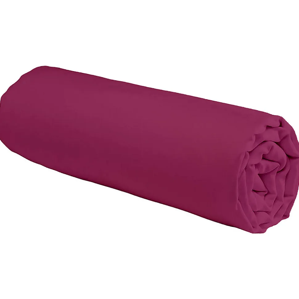 Drap housse en coton 57 fils uni bonnet 25cm 80x200cm