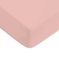 Drap housse en coton 57 fils uni bonnet 25cm 140x190cm