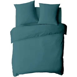 Drap housse en coton 57 fils uni bonnet 25cm 180x200cm