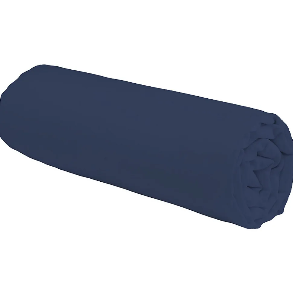 Drap housse en coton 57 fils uni bonnet 25cm 140x200cm