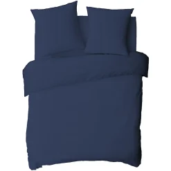 Drap housse en coton 57 fils uni bonnet 25cm 140x200cm