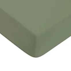 Drap housse en coton 57 fils uni bonnet 25cm 90x200cm