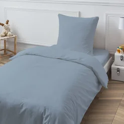 Drap housse en coton 57 fils uni bonnet 25cm 90x200cm