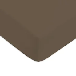 Drap housse en coton 57 fils uni bonnet 25cm 90x190cm