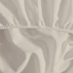 Drap housse en coton bonnet 30 cm Ecru 180x200 cm STUDIO