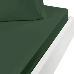 Drap housse en coton bonnet 30 cm Lichen 120x190 cm STUDIO