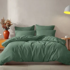 Drap housse en coton bonnet 30 cm Lichen 120x190 cm STUDIO