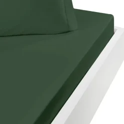 Drap housse en coton bonnet 30 cm Lichen 200x200 cm STUDIO