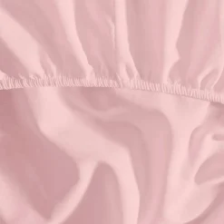 Drap housse en coton bonnet 30 cm Poudre 200x200 cm STUDIO