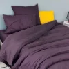 Drap housse en coton Lavé (80x200 cm - Violet parme)