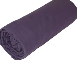 Drap housse en coton Lavé (80x200 cm - Violet parme)