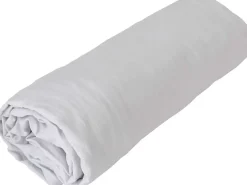 Drap housse en coton Lavé (160x200 cm - Gris Perle)