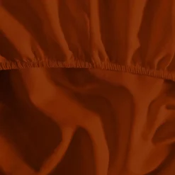 Drap housse en coton lavé biologique bonnet 30 cm Auburn 180x200 cm ORGANIKA