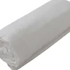 Drap housse en coton Lavé (80x200 cm - Blanc)