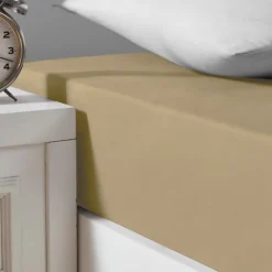 Drap housse en coton lavé biologique bonnet 30 cm Corde 90x190 cm ORGANIKA