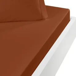 Drap housse en flanelle de coton bonnet 30 cm Auburn 120x190 cm KLAPPEN