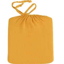 Drap housse en gaze de coton bonnet 30 cm Caramel 180x200 cm LOFT