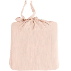Drap housse en gaze de coton bonnet 30 cm Poudre 140x200 cm LOFT