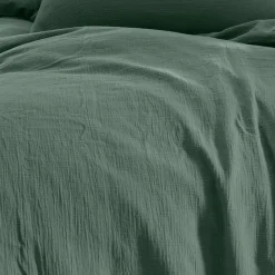 Drap housse en gaze de coton bonnet 30 cm Lichen 90x200 cm LOFT