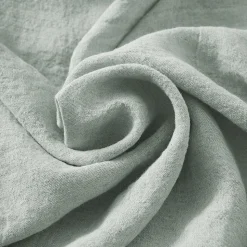 Drap Housse en Lin Lavé 140 x 190 cm Caramel