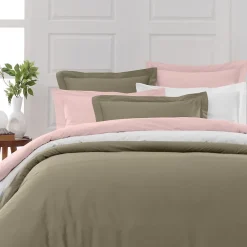 Drap housse en percale de coton bonnet 30 cm Taupe 90x200 cm SOFT PERCALE