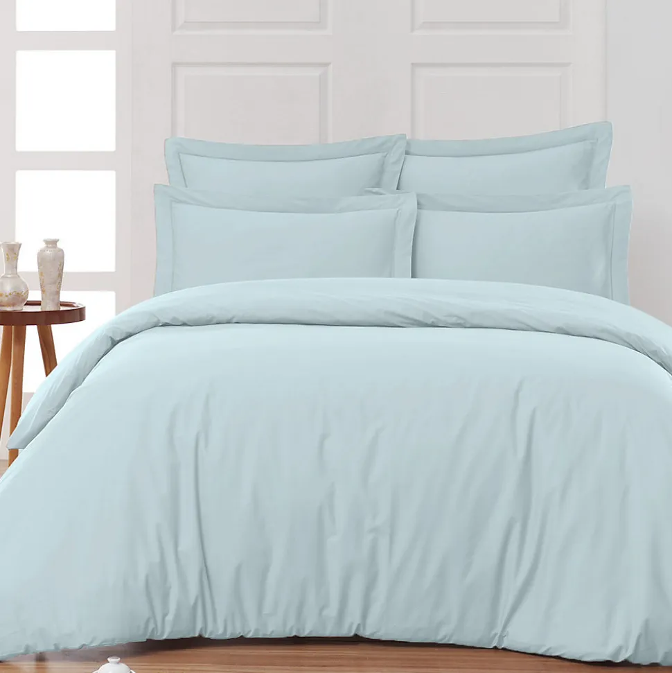 Drap housse en percale de coton bonnet 30 cm Nuage 140x190 cm SOFT PERCALE