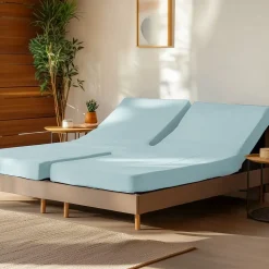 Drap housse en percale de coton pour lit articulé Nuage 160x200 cm SOFT PERCALE