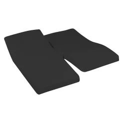 Drap housse en percale de coton pour lit articulé Anthracite 140x190 cm SOFT PERCALE