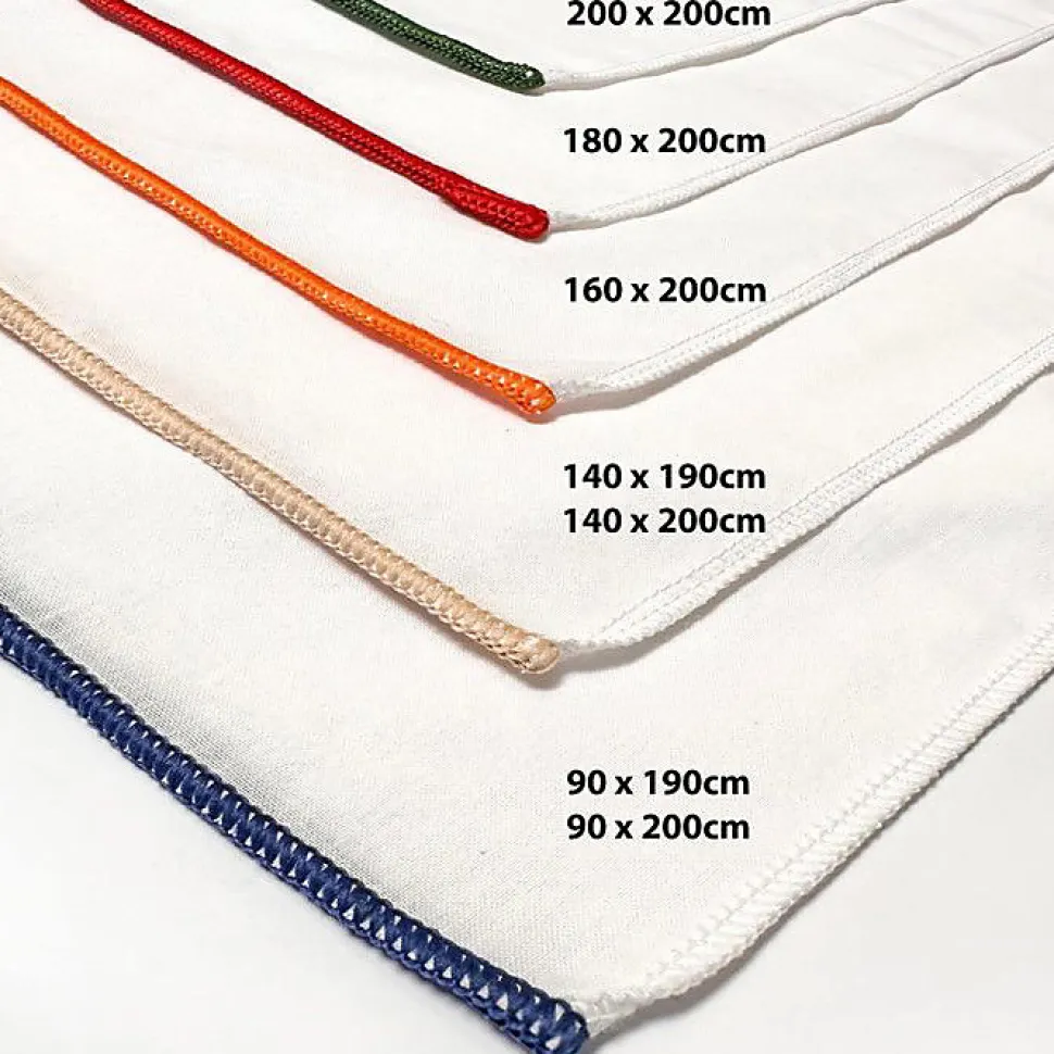 Drap housse en polycoton 160x200 cm PERCALE blanc, par Soleil d'ocre