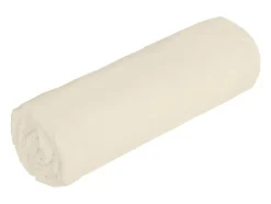 Drap housse en satin 108 fils/cm² - 140 x 190 cm - Bonnet 30 cm - Beige - TALORA de PALACIO