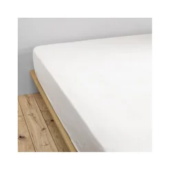 Drap housse "Gaïa" toutes dimensions "Gaze de Coton" - Gaïa Chantilly - 200 x 200 cm bonnet de 30 cm