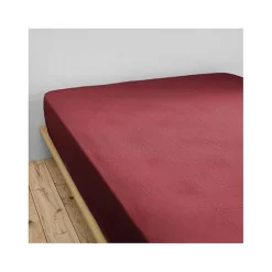 Drap housse "Gaïa" toutes dimensions "Gaze de Coton" - Gaïa Lie de Vin - 90 x 190 cm bonnet de 30 cm