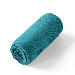 Drap housse gaze de coton uni Harmonieux