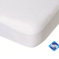Drap housse imperméable pour nacelle couffin berceau cododo (50x85 cm - Blanc)