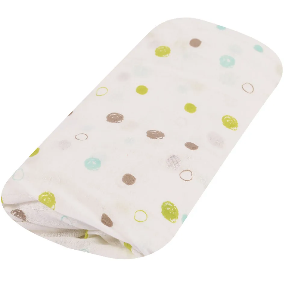 Drap housse imprimé pois colorés (70x140 cm - Blanc)