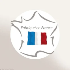 Drap housse imprimé 120x200 cm bonnet 30 cm satin de coton ENZO noir