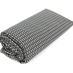 Drap housse imprimé 120x200 cm bonnet 30 cm satin de coton ENZO noir