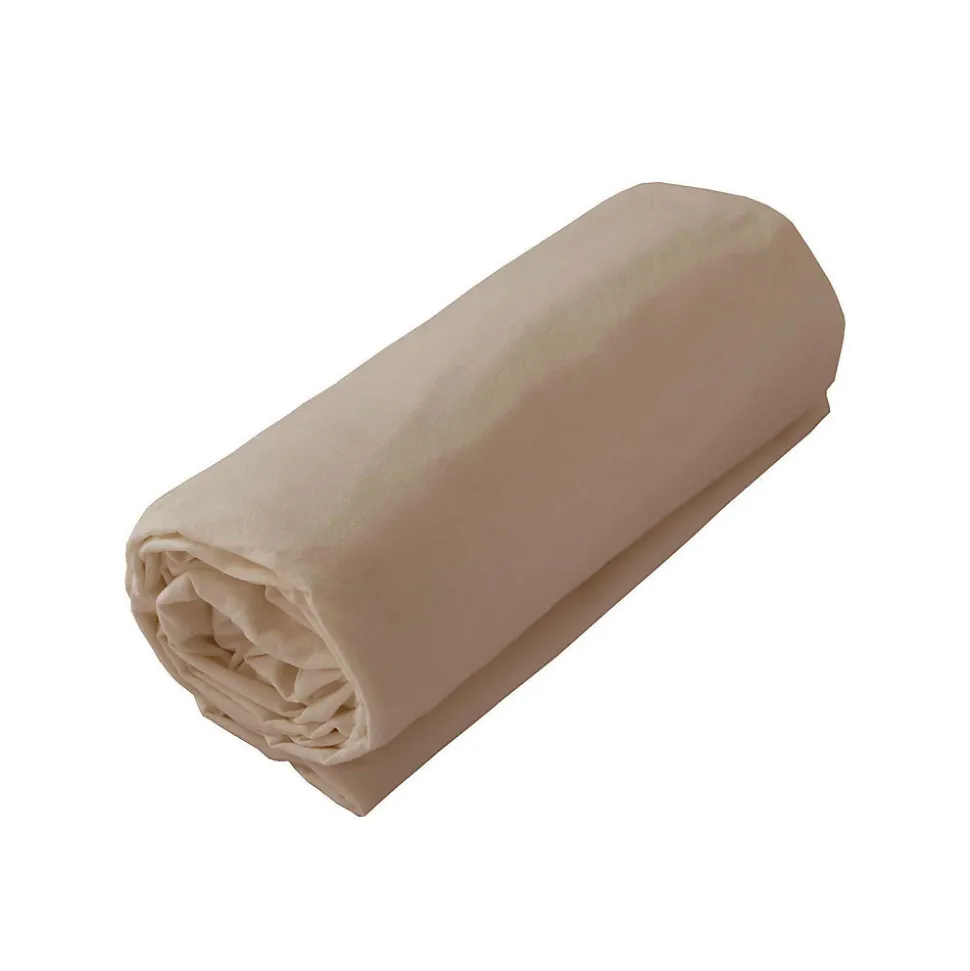 Drap housse jersey uni en 100% coton (90x190 cm - Beige foncé)