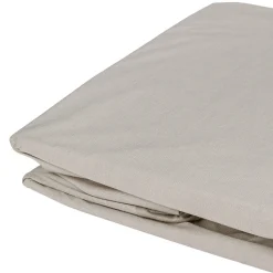 Drap housse élastiqué en 100% coton peigné (180x200 cm - Gris Galet)