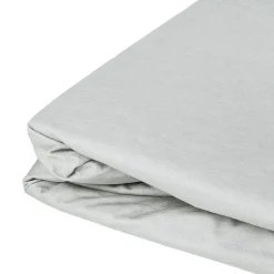 Drap housse élastiqué en 100% coton peigné (180x200 cm - Gris Perle)