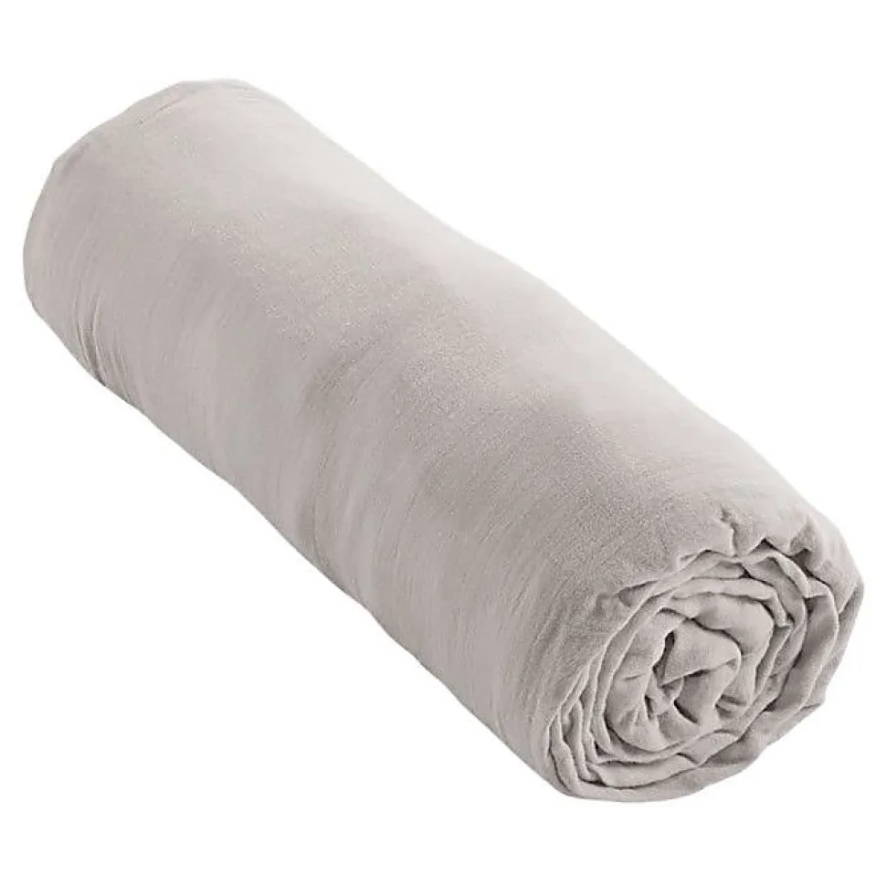 Drap housse "Noah" toutes dimensions "Gaze de Coton" - Noah Perle - 90 x 190 cm bonnet de 30 cm