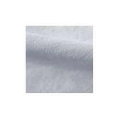 Drap housse Palace pur coton teint lavé 63 fils/cm² Vent du sud - Palace Neige - 140 x 190 cm bonnet de 35 cm