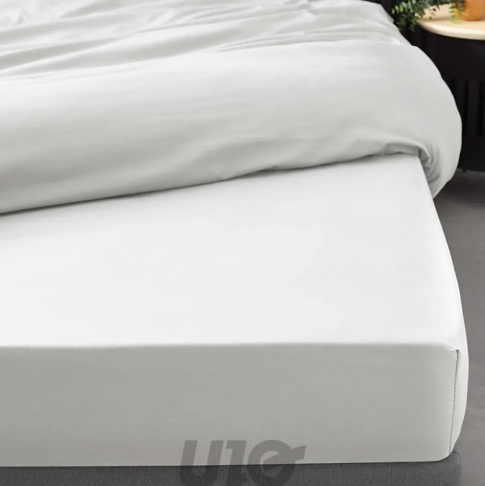 Drap Housse Percale Bonnet 30 Cm 190x140cm Blanc