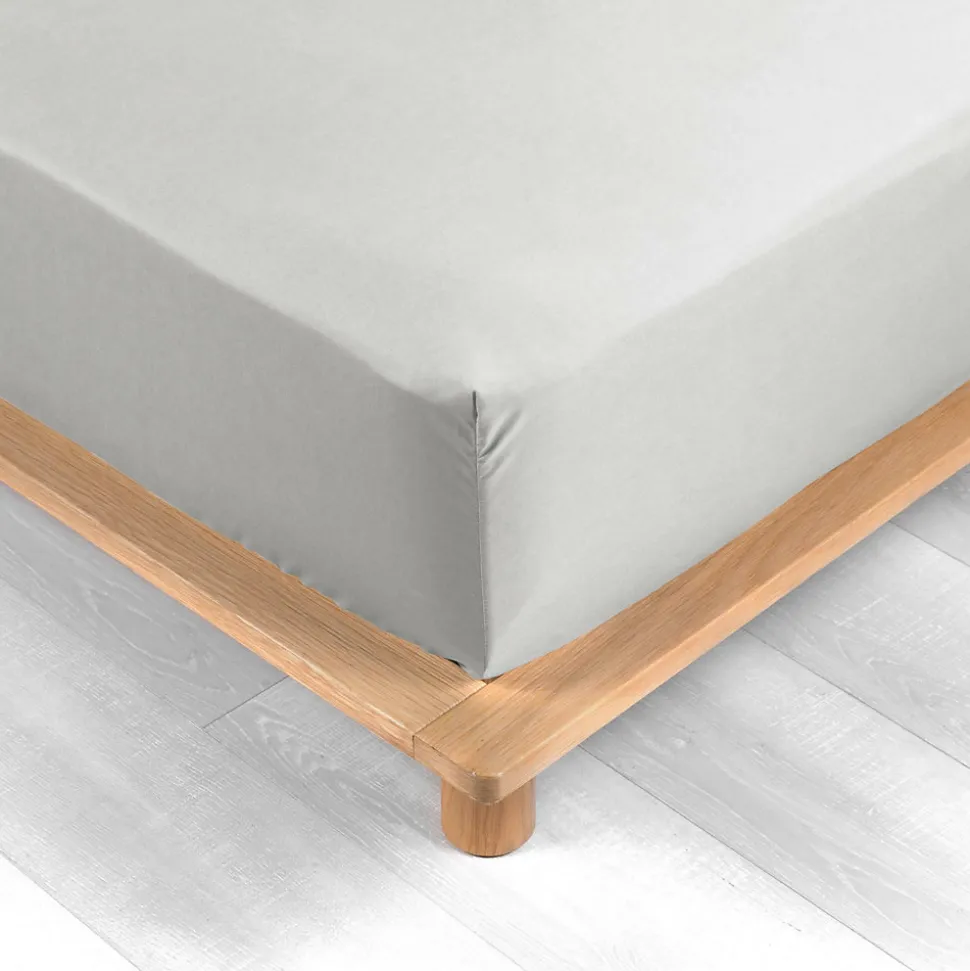 Drap Housse Percale Bonnet 30 Cm 190x140cm Blanc