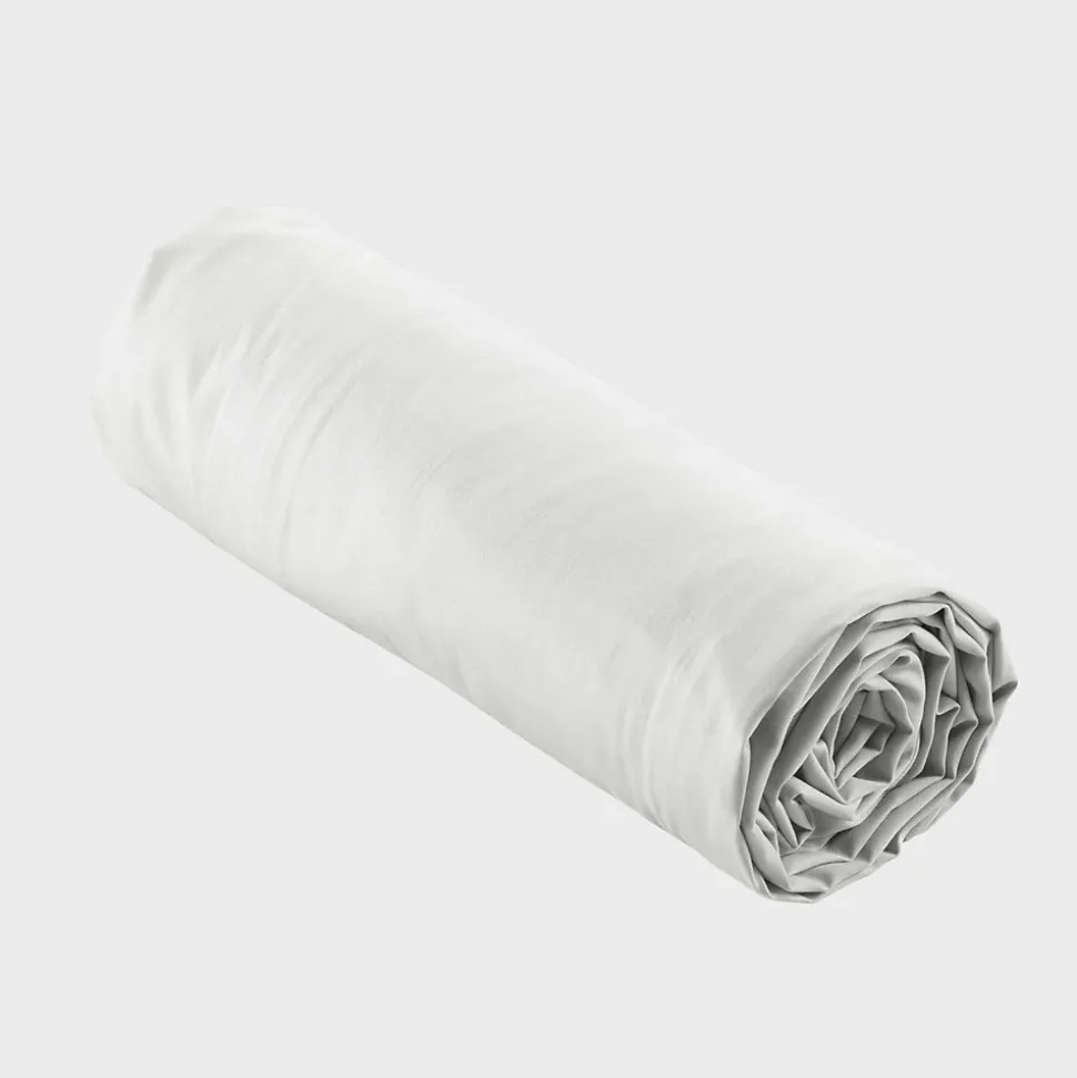 Drap Housse Percale Bonnet 30 Cm 190x140cm Blanc