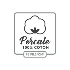 Drap Housse Percale Bonnet 30 Cm 190x140cm Rose