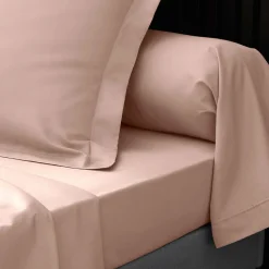 Drap Housse Percale Bonnet 30 Cm 190x140cm Rose