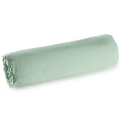 Drap housse percale "Julian" avec bonnet 35 cm toutes dimensions Coton Pur - Julian Céladon - 90 x 190 cm bonnet de 35 cm