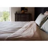 Drap housse percale pur coton peigné longues fibres 80 fils/cm² avec bonnet de 35 cm Vent du sud - Ivoire - 80 x 200 cm bonnet de