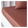 Drap housse TODAY Essential - 140 x 190 cm - 2 personnes - 100% Coton uni - Terracotta